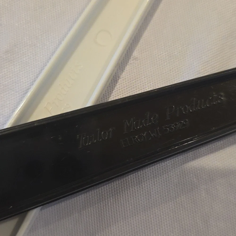 Taylor Made‎ Vintage Plastic Cooking Serving Spoons Black White Set of 2